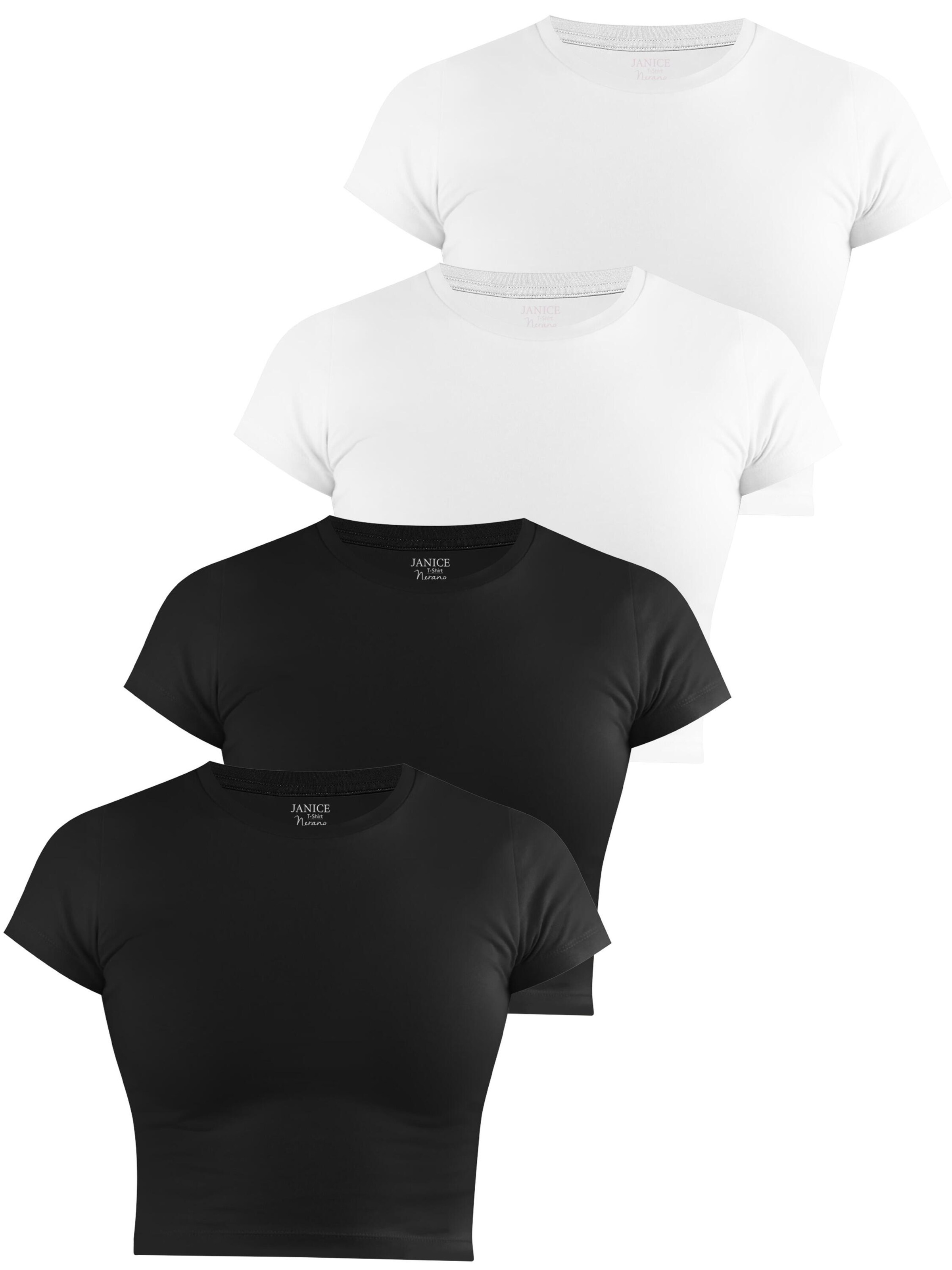 Janice Shirt 'Nerano' in Zwart: voorkant