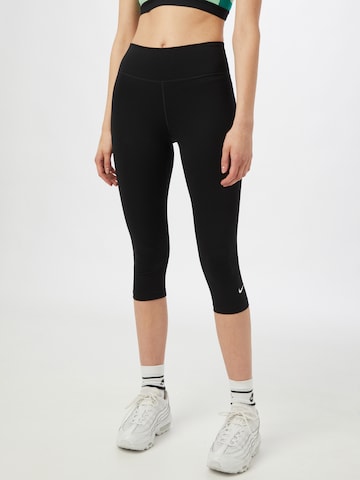 Skinny Pantaloni sportivi di NIKE in nero: frontale