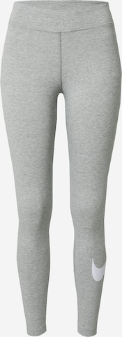 Skinny Leggings 'Essential' di NIKE in grigio: frontale