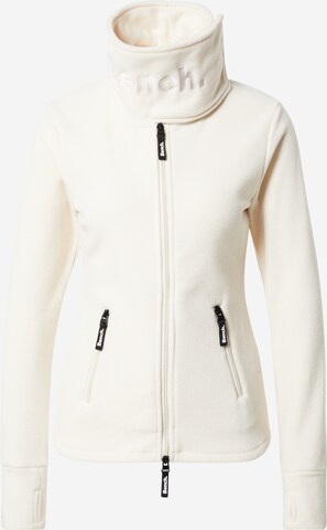 BENCH - Chaqueta polar 'Funnel' en blanco: frente