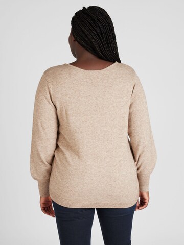 Pull-over 'IBI' ONLY Carmakoma en beige