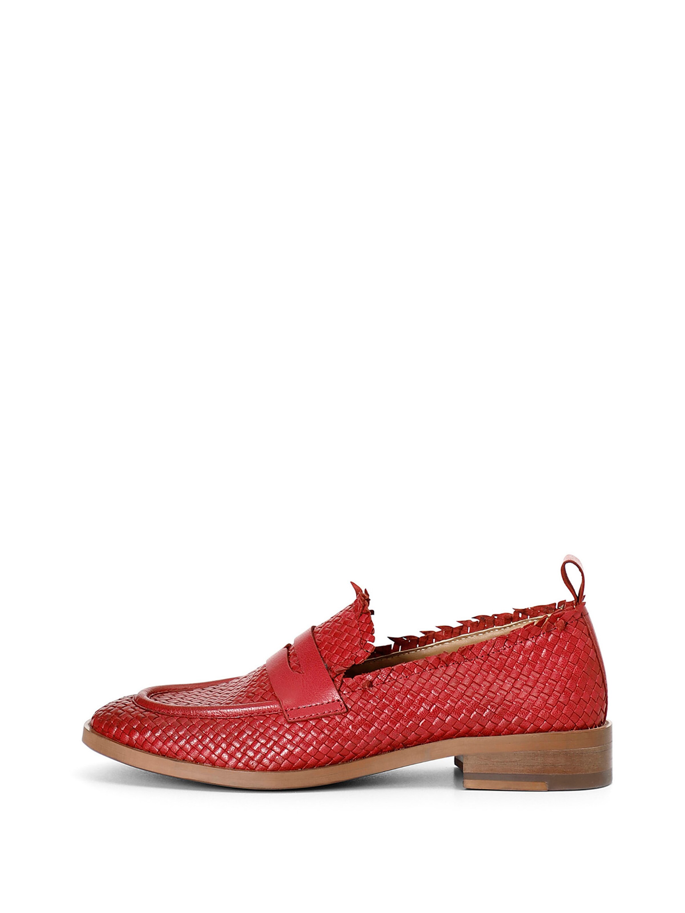 CAFè NOIR Moccasin in Red: front