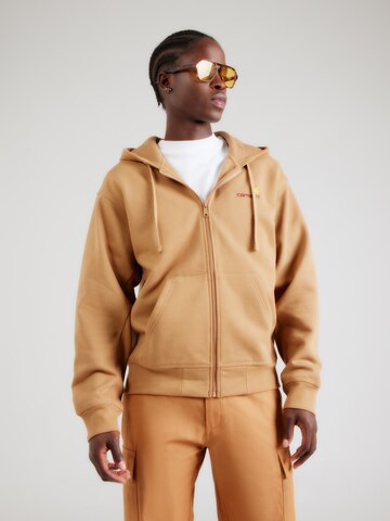 Carhartt WIP Mikina – hnědá: přední strana