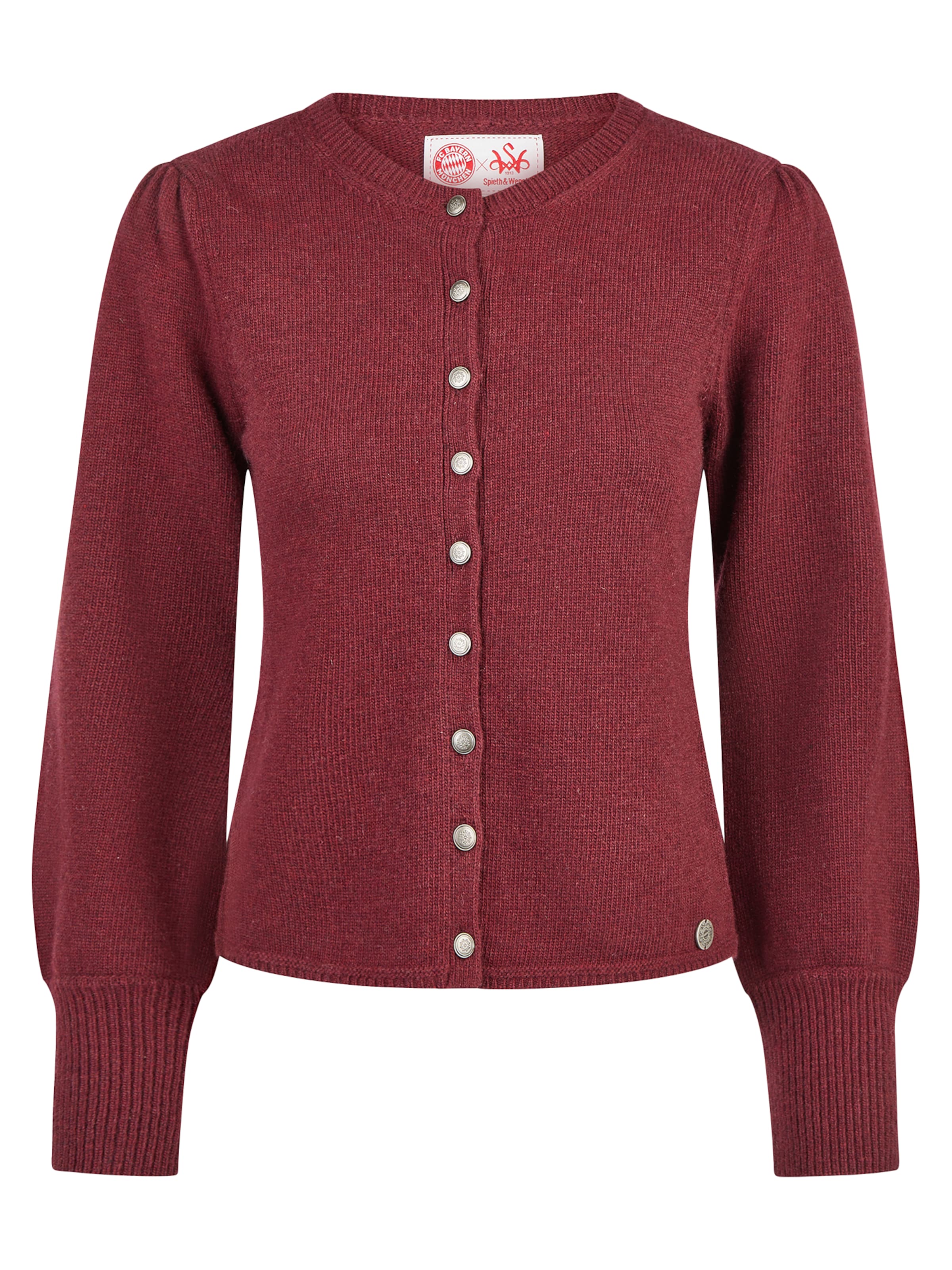 SPIETH & WENSKY Knitted Janker in Red: front