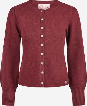 SPIETH & WENSKY Trachten Strickjacke in Rot: Vorderseite
