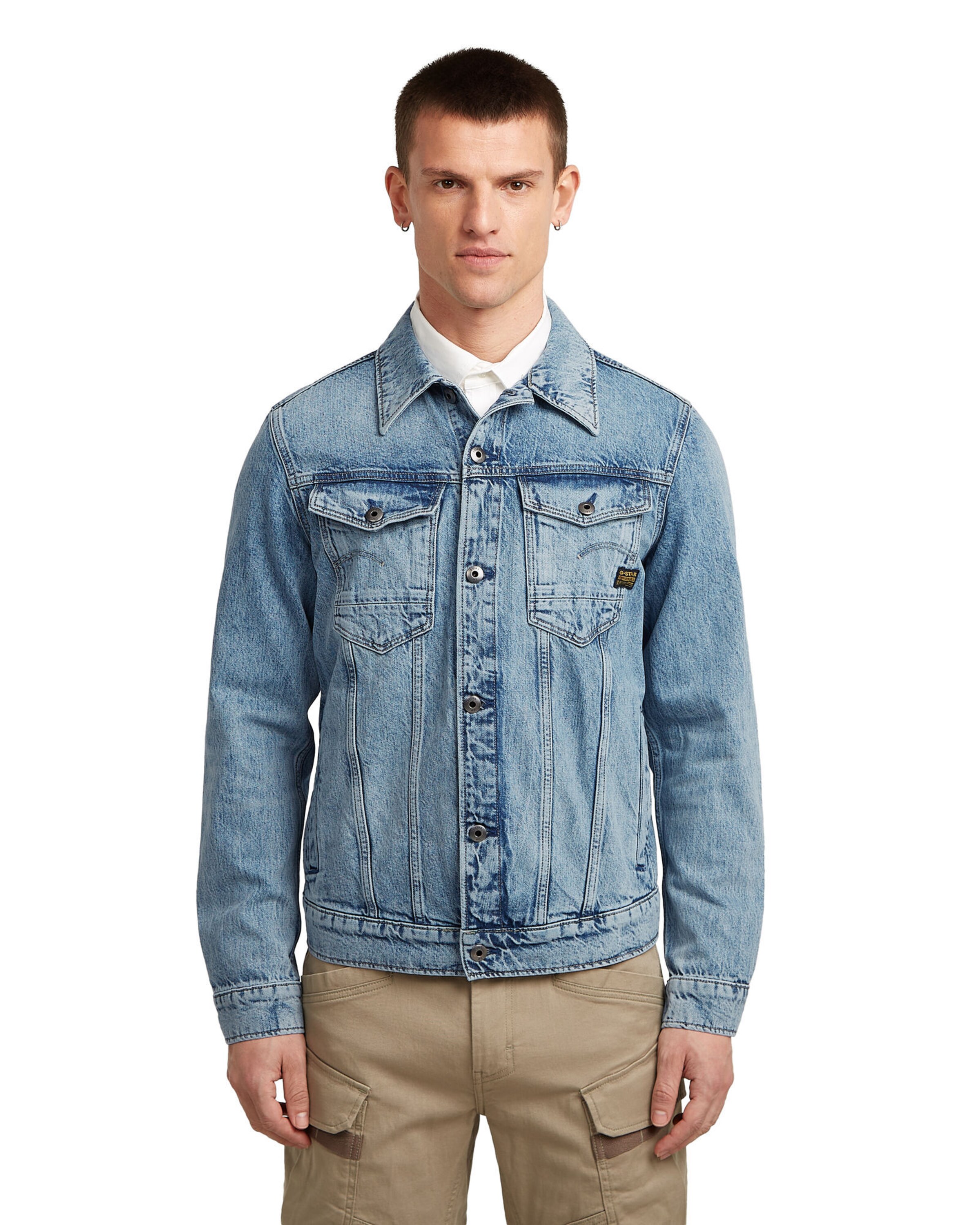 G-STAR Between-Season Jacket 'Essential' in Blue: front