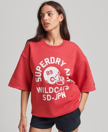 Superdry Sweatshirt 'College' in Red: front