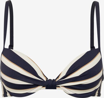 ESPRIT Balconette Bikini Top 'Brela Beach' in Blue: front