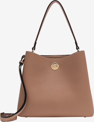 L.CREDI Schoudertas 'Filippa' in Bruin: voorkant
