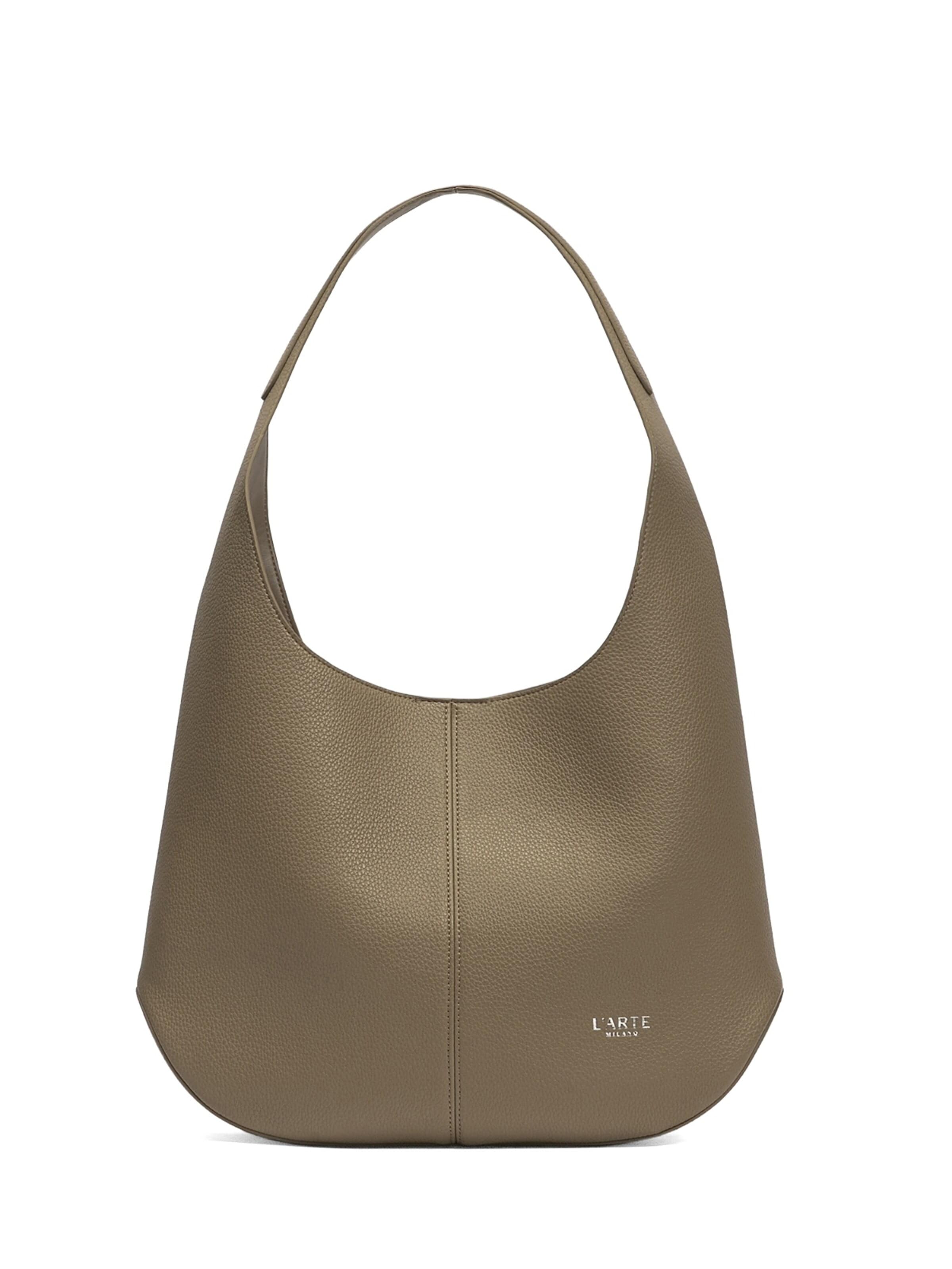 L'Arte Milano Shoulder Bag in Green: front