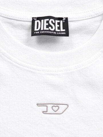 T-shirt 'T-REG-CR-1 CROPPED' DIESEL en blanc