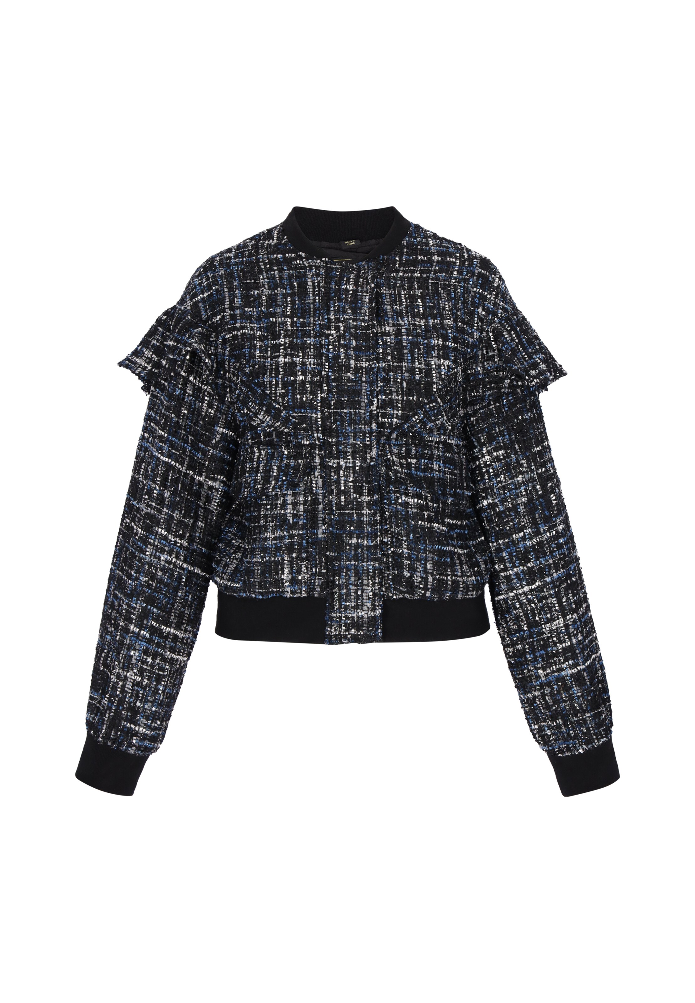 faina Between-season jacket 'Festive' in Blue: front