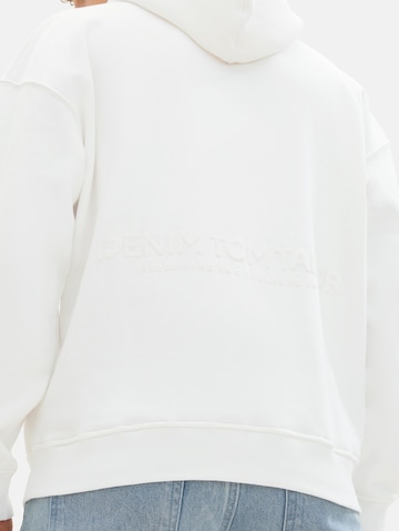 TOM TAILOR DENIM Sweatshirt i hvid