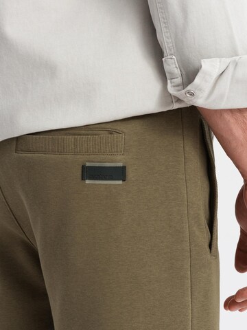Regular Pantalon Ombre en vert