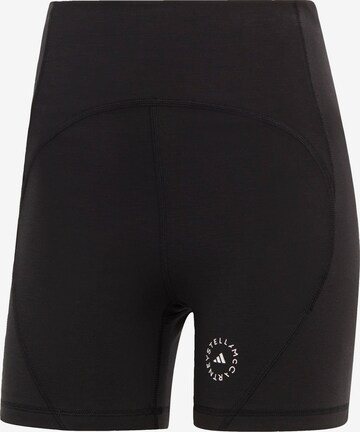 ADIDAS BY STELLA MCCARTNEY Skinny Workout Pants 'Truestrength' in Black: front