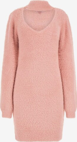 GUESS Knitted dress in Pink: front