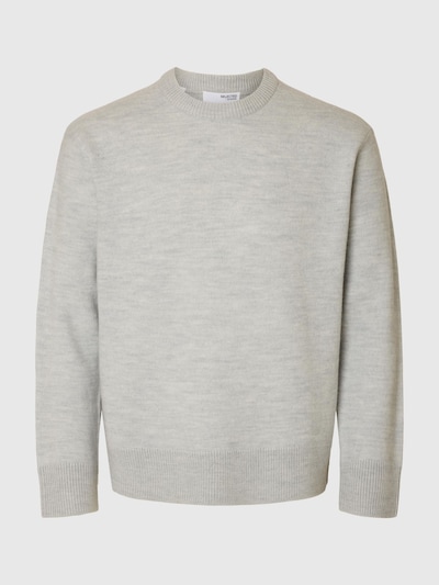 SELECTED Pull-over en gris clair, Vue avec produit