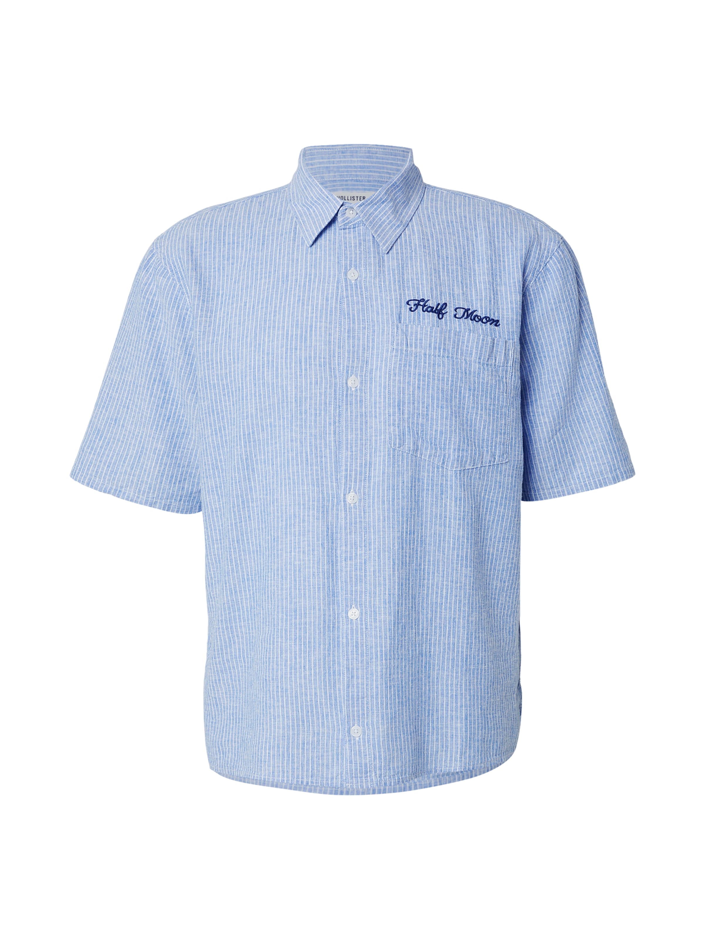 HOLLISTER Button Up Shirt in Blue / White, Item view