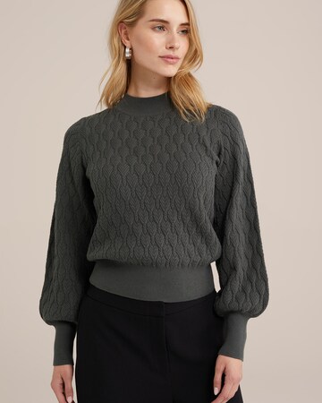 Pulover de la WE Fashion pe verde: față