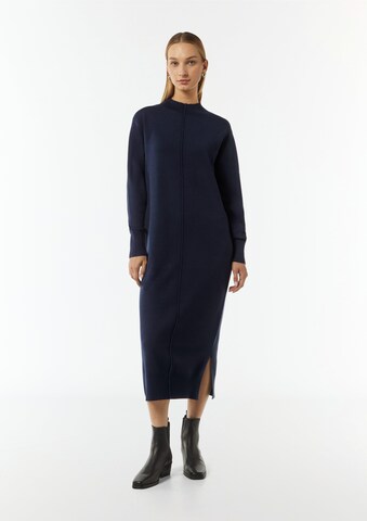 Robes en maille comma casual identity en bleu : devant