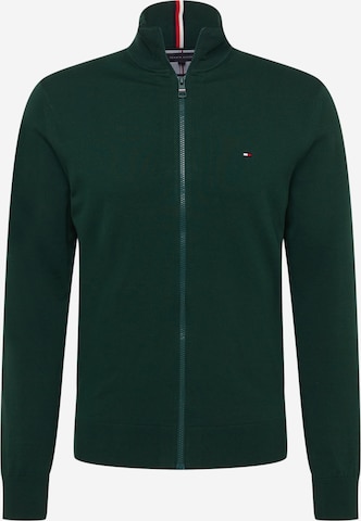 Vestes en maille TOMMY HILFIGER en vert : devant