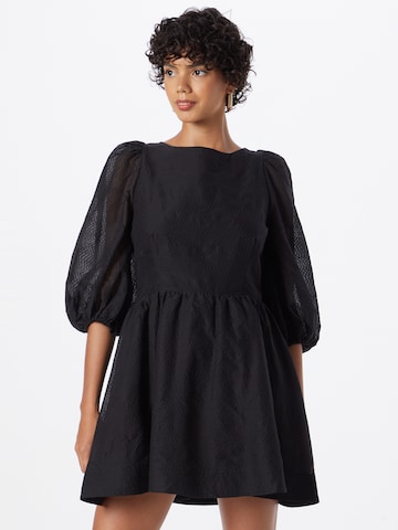 Robe 'KATERINA' Bardot en noir : devant