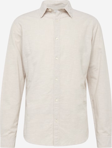 JACK & JONES Slim fit Skjorta i beige: framsida