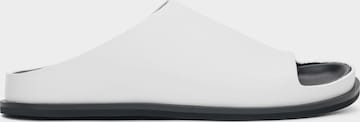 Estro Pantolette '2602' i vit: framsida