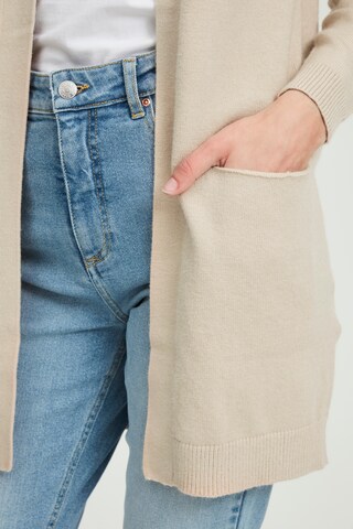 b.young Knit cardigan in Beige