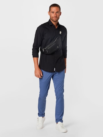 Slim fit Cămașă de la Michael Kors pe negru