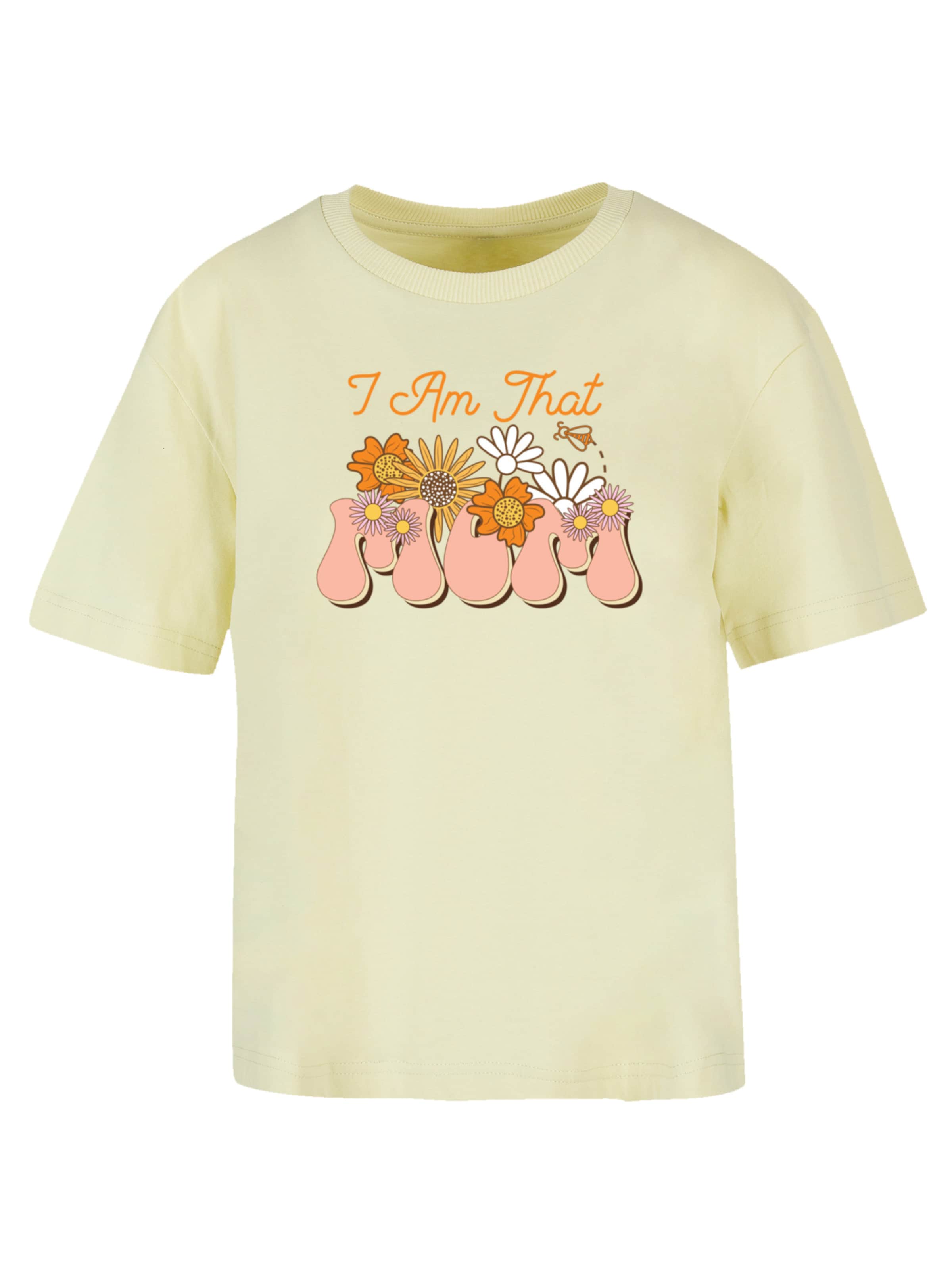 F4NT4STIC Shirt in Geel: voorkant