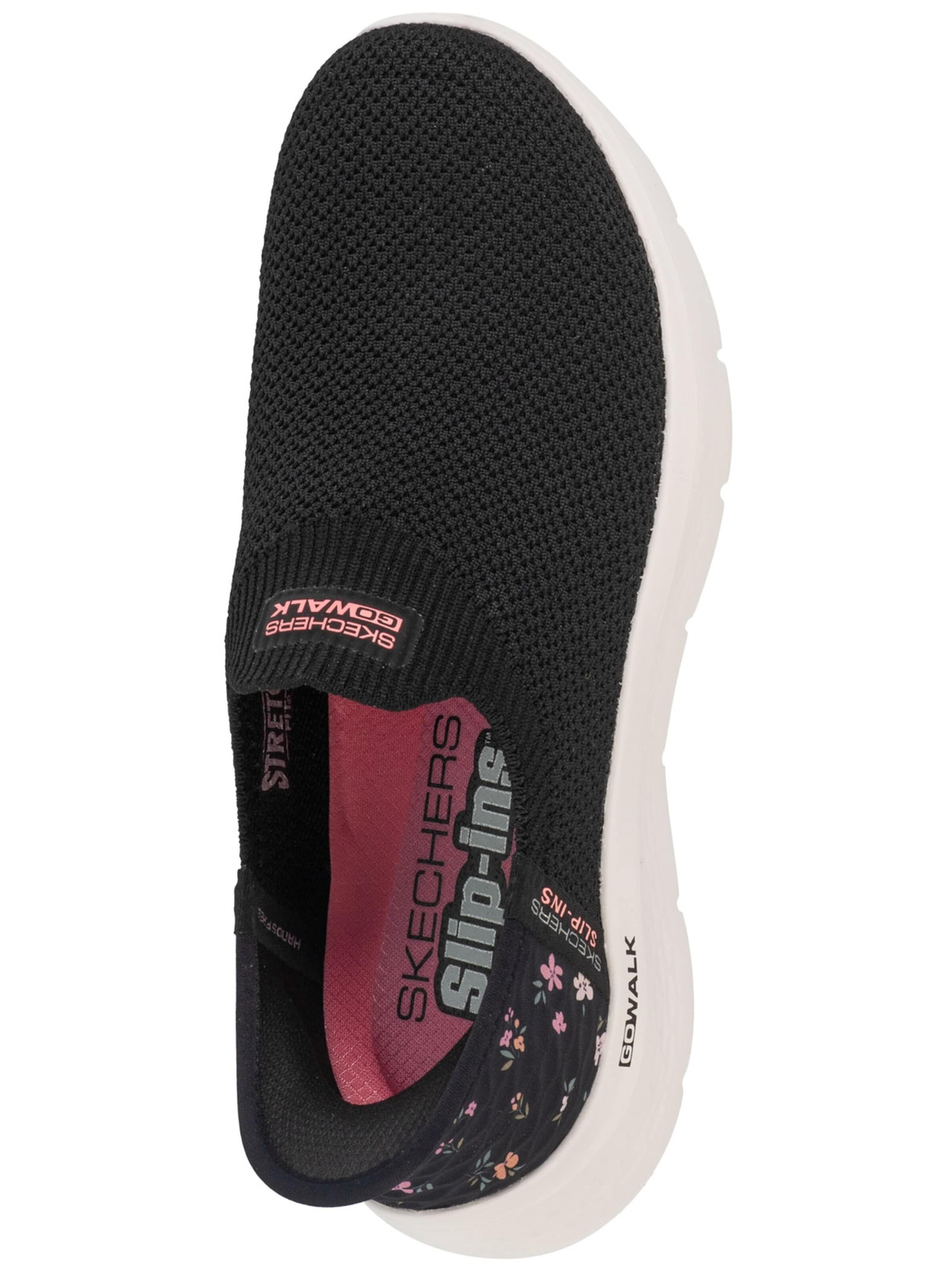 SKECHERS Slip-on 'Skechers : GO WALK Flex - Sunset Rose' in Black