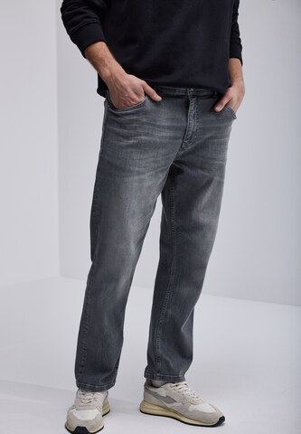 Street One MEN Regular Jeans in Grey: front