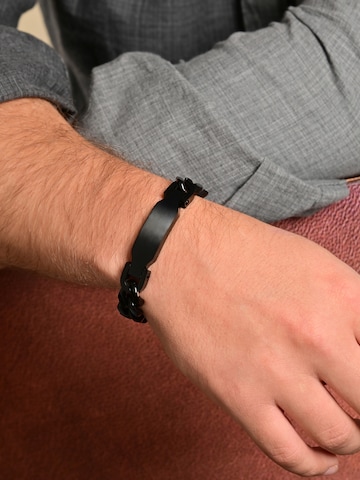 Akzent Bracelet 'wasserfest' in Black: front