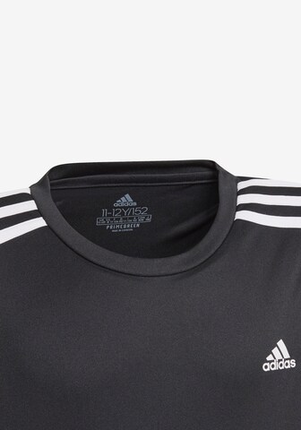 ADIDAS SPORTSWEAR Funkční tričko 'Designed 2 Move 3-Stripes' – černá