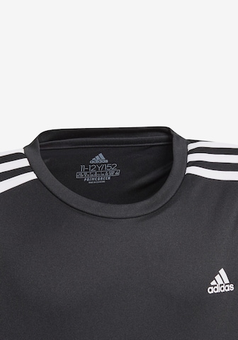 ADIDAS SPORTSWEAR Funkcionalna majica 'Designed 2 Move 3-Stripes' | črna barva