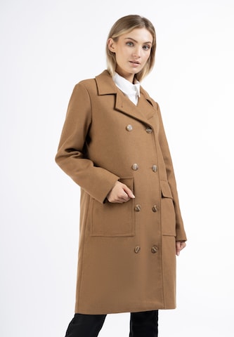 DreiMaster Klassik Between-Seasons Coat 'Nascita' in Beige: front