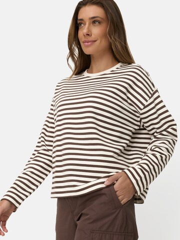 CAMEL ACTIVE Sweatshirt aus einem Baumwollmix in Braun