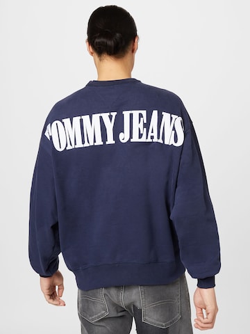 Bluză de molton de la Tommy Jeans pe albastru