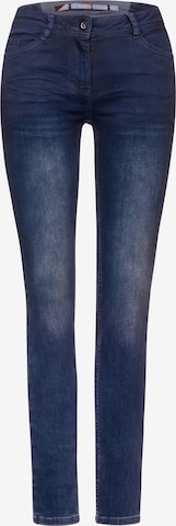 CECIL Slimfit Jeans in Blauw: voorkant