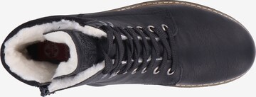 Rieker Lace-Up Boots in Black