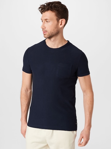 T-Shirt TOM TAILOR DENIM en bleu : devant