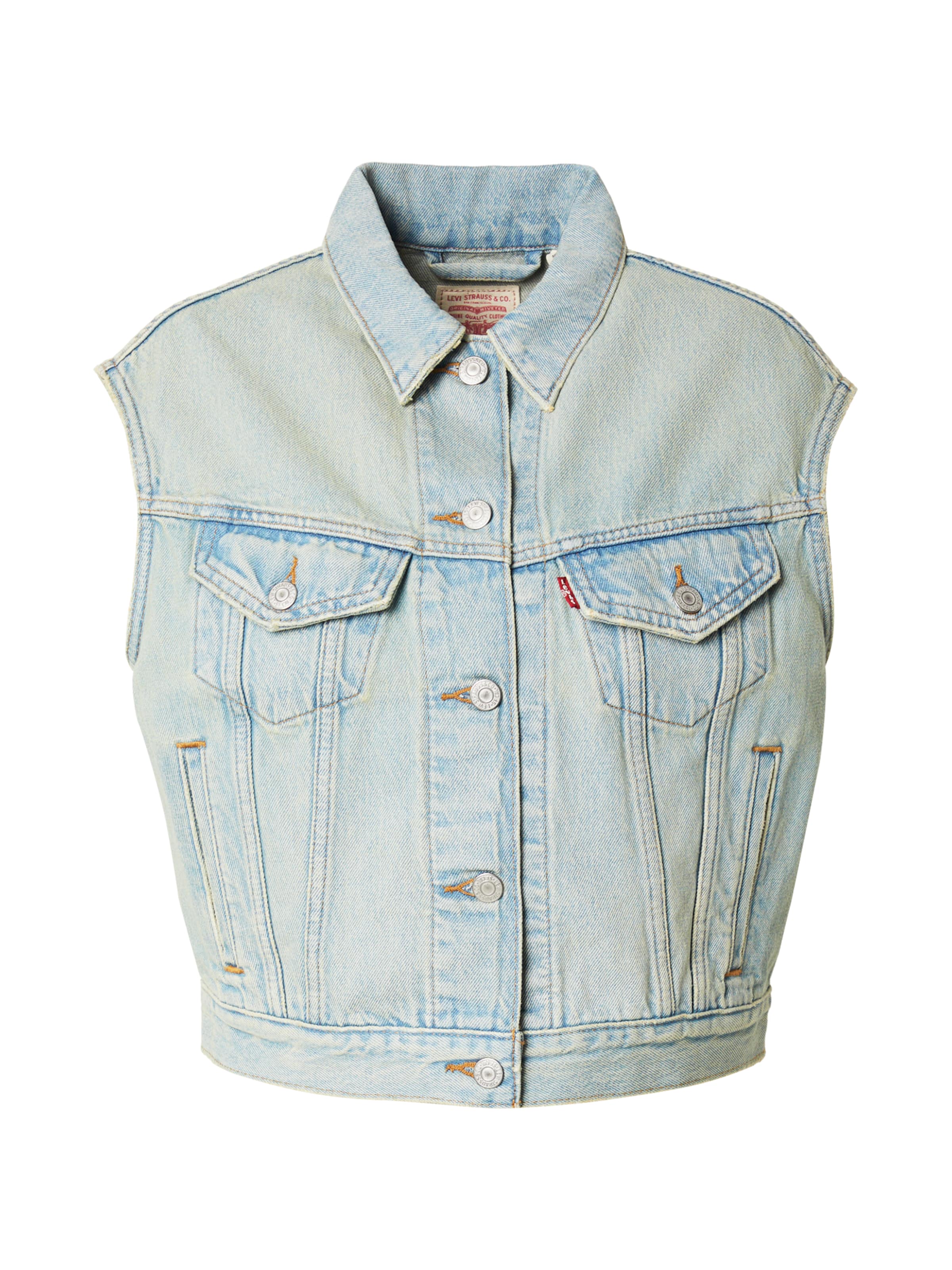 LEVI'S ® Shrunken 90s Vest in blue denim, Produktansicht