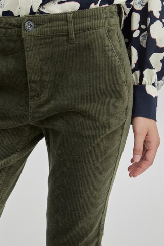 PULZ Jeans Regular Pants 'SALLY' in Green