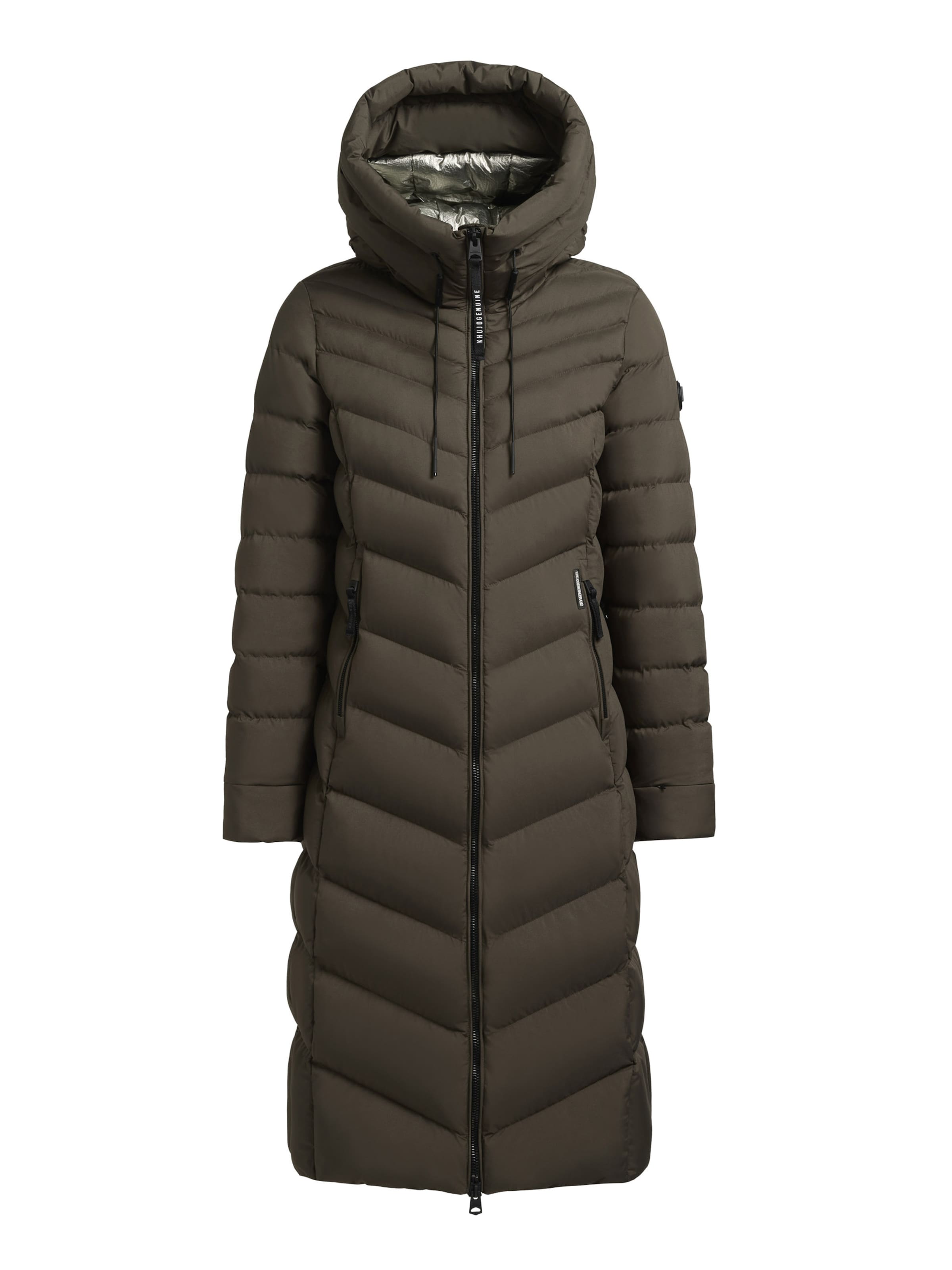 khujo Wintermantel ' STOANE ' in Groen: voorkant