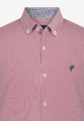 DENIM CULTURE Regular fit Button Up Shirt 'GRANT' in Red