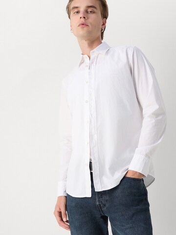 BOSS Regular Fit Hemd 'Relegant_6' in Weiß