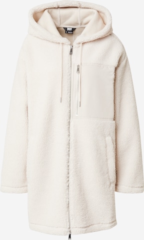 DKNY Performance Fleece jas in Beige: voorkant