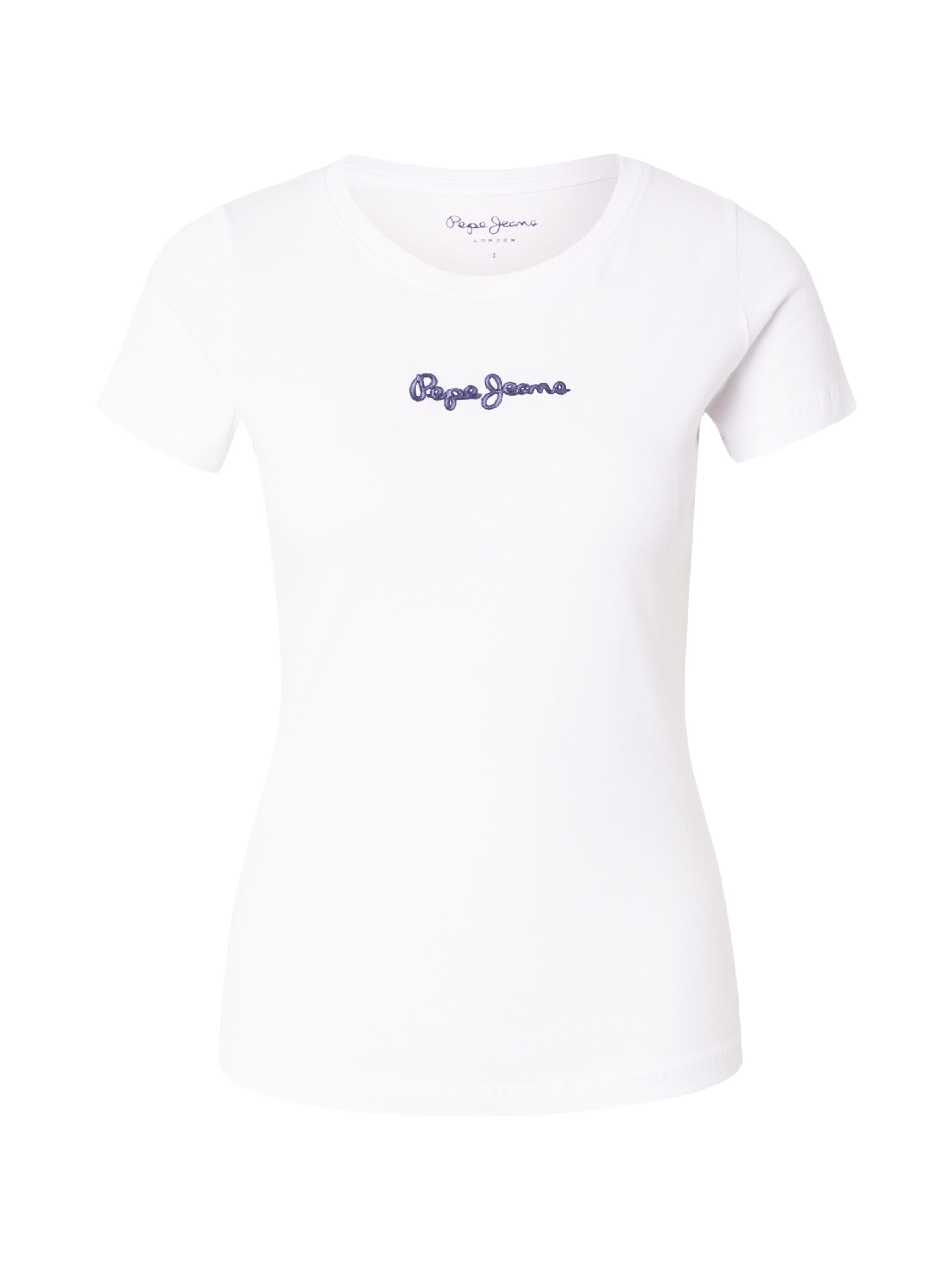 Pepe Jeans Tričko – bílá: přední strana