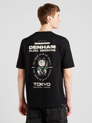 DENHAM T-Shirt 'AUDIO SESSIONS RELAX' in Schwarz: predná strana